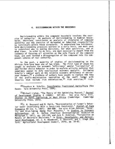 4: Decisionmaking within the household: The effects of rice commercialization in West Africa