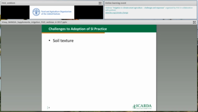 Climate-smart irrigation practices – Supplemental irrigation