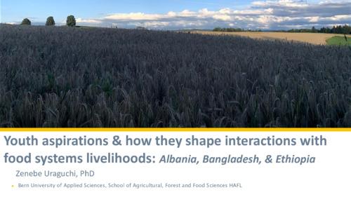 Youth aspirations & how they shape interactions with food systems livelihoods: Albania, Bangladesh, and Ethiopia