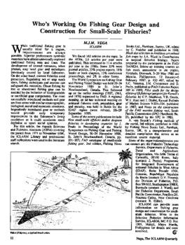 Who's working on freshwater cage culture? (An update)