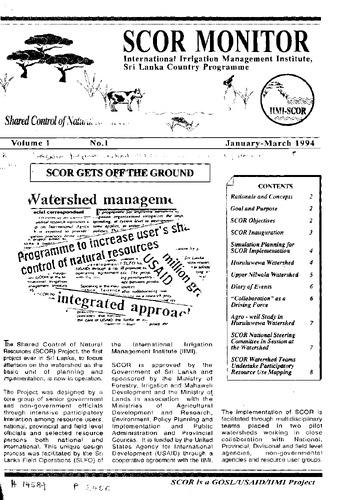 SCOR gets off the ground