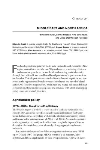 Regional developments: Middle East and North Africa [in 2025 GFPR]