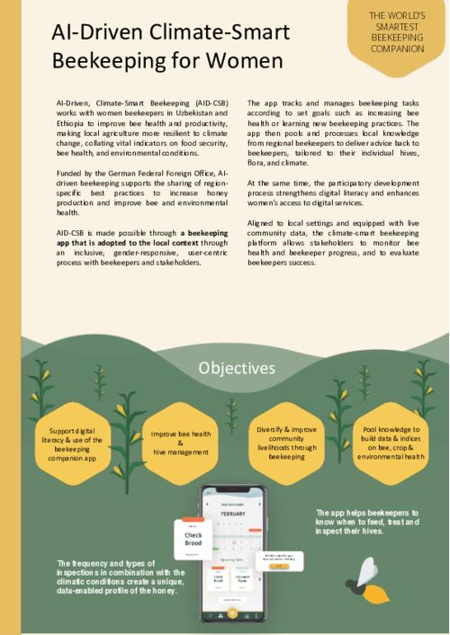 AI-Driven Climate Smart Beekeeping for Women (AID-CSB) Project Brief