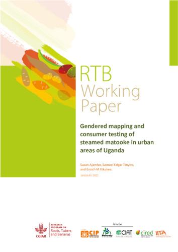 Gendered mapping and consumer testing of steamed matooke in urban areas of Uganda