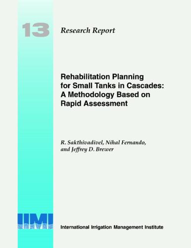 Rehabilitation planning for small tanks in cascades: a methodology based on rapid assessment