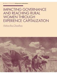 Impacting governance and reaching rural women through experience capitalization