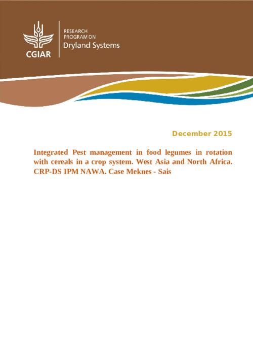 Integrated Pest management in food legumes in rotation with cereals in a crop system. West Asia and North Africa