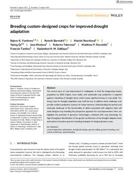 Breeding custom-designed crops for improved drought adaptation