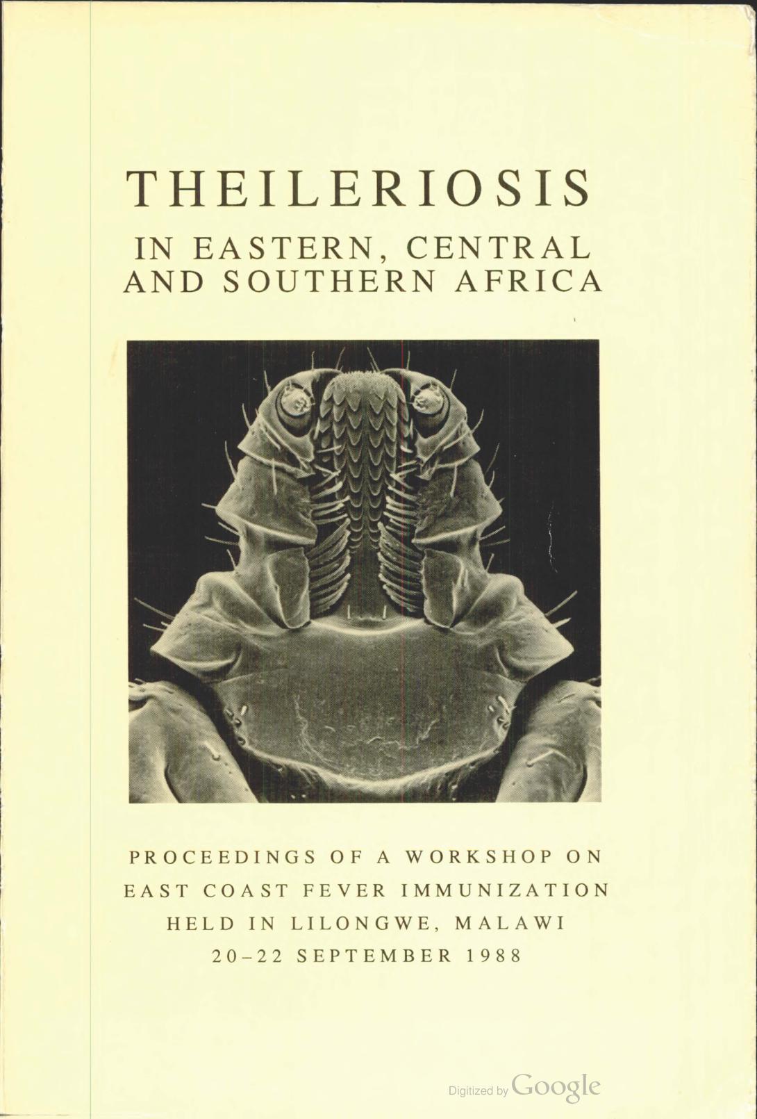 Epidemiology and decision-making in theileriosis control