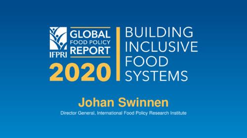 VIRTUAL LAUNCH EVENT - 2020 Global Food Policy Report: Building Inclusive Food Systems