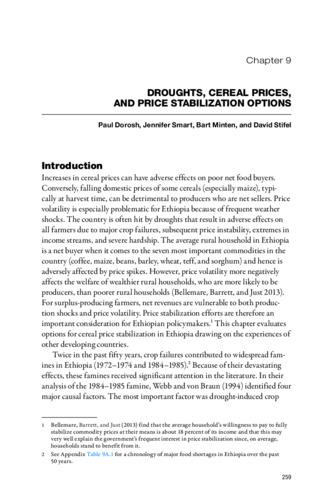 Droughts, cereal prices, and price stabilization options