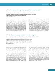 Current status of groundnut improvement in Uganda