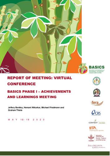 Report of Virtual Conference. BASICS Phase I - Achievements and Learnings Meeting. May 18-19, 2020