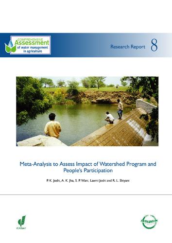 Meta-analysis to assess impact of watershed program and people?s participation