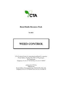 Weed control