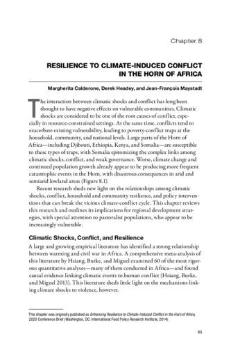 Resilience to climate-induced conflict in the Horn of Africa