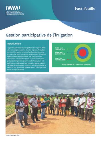 Gestion participative de l’irrigation
