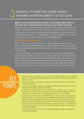 Progress toward the world health assembly nutrition targets is too slow