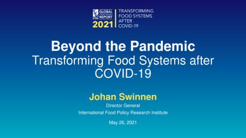 Beyond the Pandemic: Transforming Food Systems after COVID-19