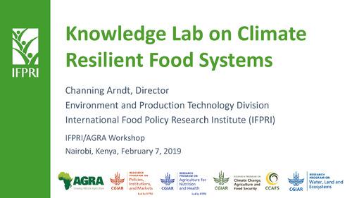 The Knowledge Lab on Climate-Resilient Food Systems