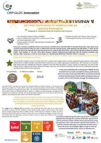 Getting youth back to agriculture as service providers