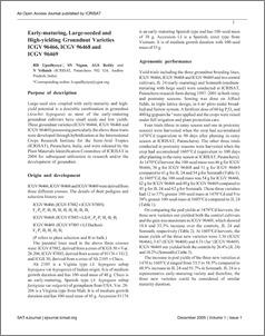 Early-maturing, large-seeded and high-yielding groundnut varieties ICGV 96466, ICGV 96468 and ICGV 96469
