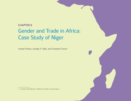 Gender and trade in Africa: Case study of Niger