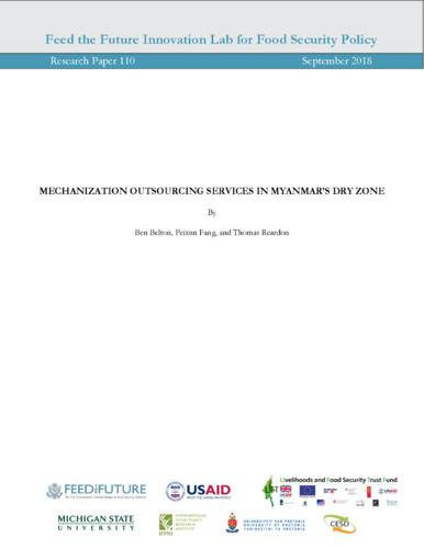 Mechanization outsourcing services in Myanmar's dry zone