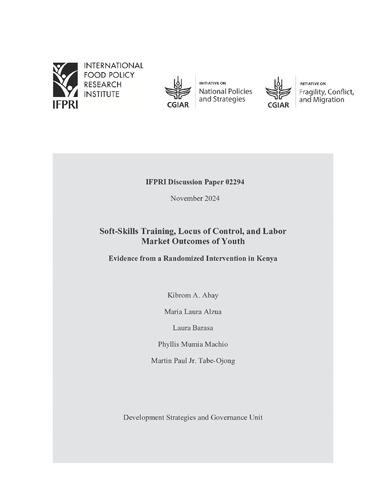 Soft-skills training, locus of control, and labor market outcomes of youth: Evidence from a randomized intervention in Kenya
