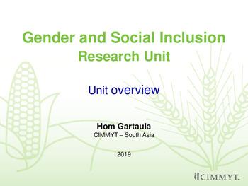 Gender and Social Inclusion Research Unit: unit overview