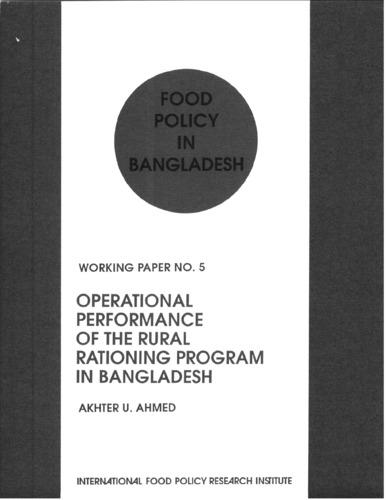 Operational performance of the rural rationing program in Bangladesh