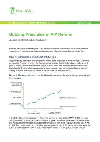 Guiding principles of AIP reform