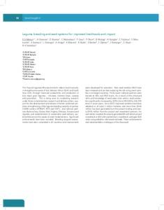 Legume breeding and seed systems for improved livelihoods and impact