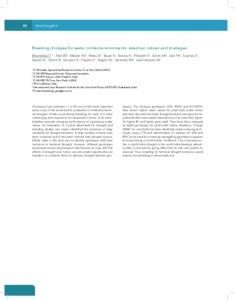 Breeding chickpea for water limited environments: selection indices and strategies