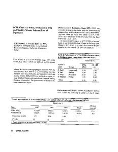 ICPL 87051 - A White, Bold-seeded, Wilt and Sterility Mosaic Tolerant Line of Pigeonpea