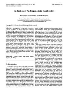 Induction of Androgenesis in Pearl Millet
