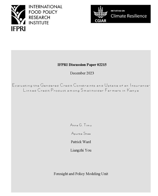Evaluating the gendered credit constraints and uptake of an insurance-linked credit product