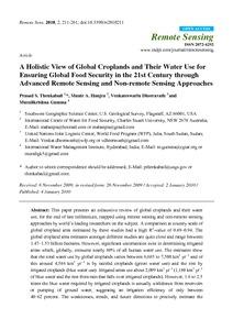 A Holistic View of Global Croplands and Their Water Use for Ensuring Global Food Security in the 21st Century through Advanced Remote Sensing and Non-remote Sensing Approaches