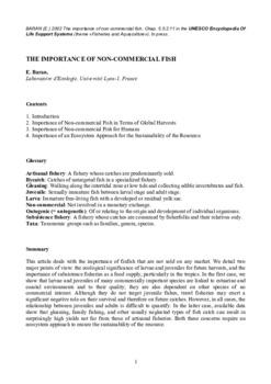 The importance of non-commercial fish