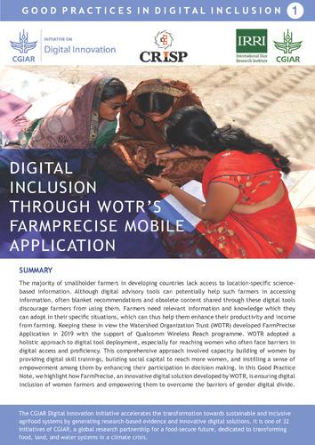 Digital inclusion through WOTR’s FarmPrecise mobile application