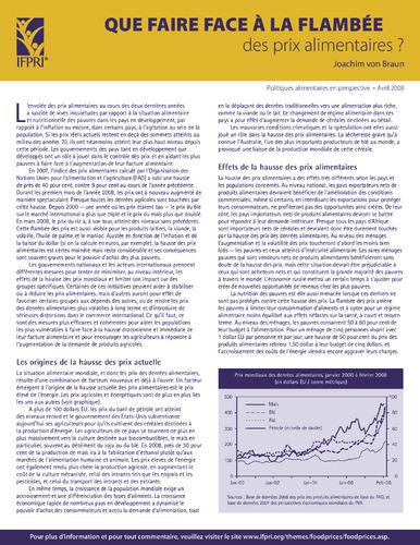 Rising food prices: What should be done?