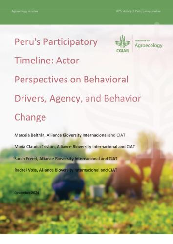 Peru's participatory timeline: actor perspectives on behavioral drivers, agency, and behavior change