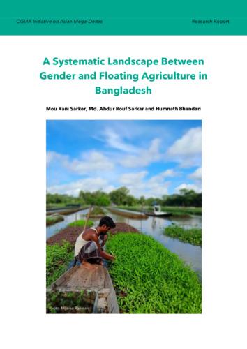 A systematic landscape between gender and floating agriculture in Bangladesh