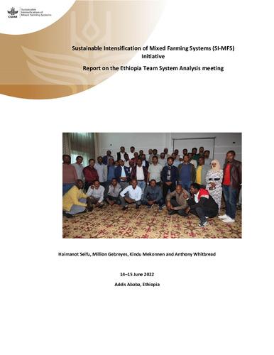 Sustainable Intensification of Mixed Farming Systems (SI-MFS) Initiative: Report on the Ethiopia Team System Analysis meeting