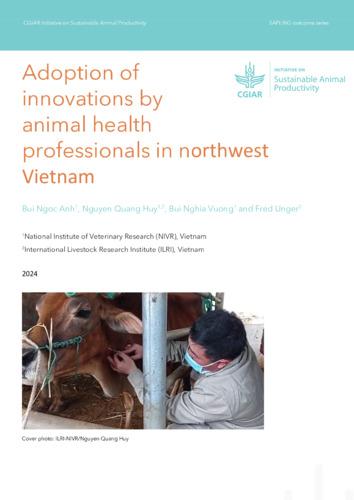 Adoption of innovations by animal health professionals in northwest Vietnam