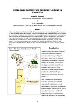 Small-scale aquaculture business planning in Cameroon