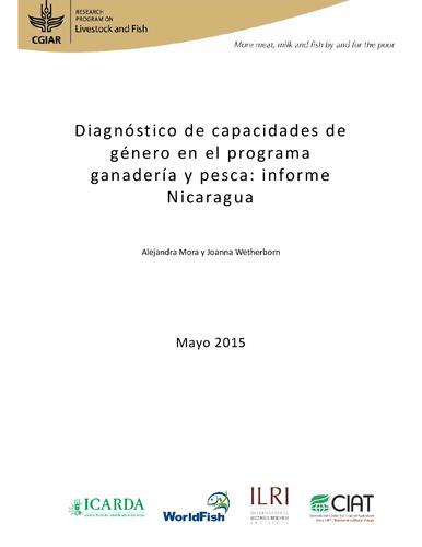 Diagnóstico de capacidades de género en el programa ganadería y pesca: informe Nicaragua