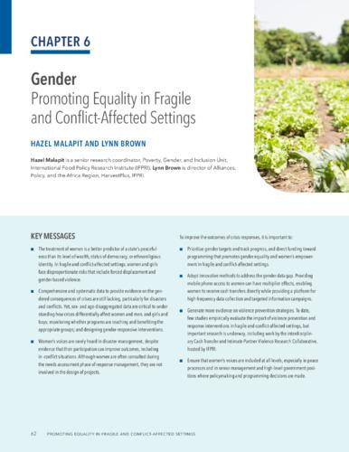 Gender: Promoting equality in fragile and conflict-affected settings