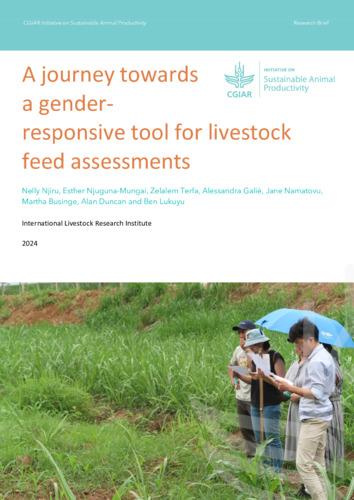 A journey towards a gender-responsive tool for livestock feed assessments