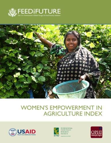 Women's empowerment in agriculture index